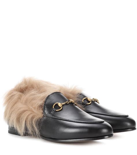 fur loafers gucci|classic Gucci loafers women's.